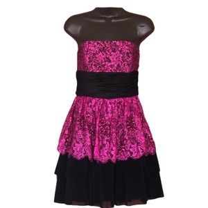 NWT Betsey Johnson Strapless Sequined Dress Size 6